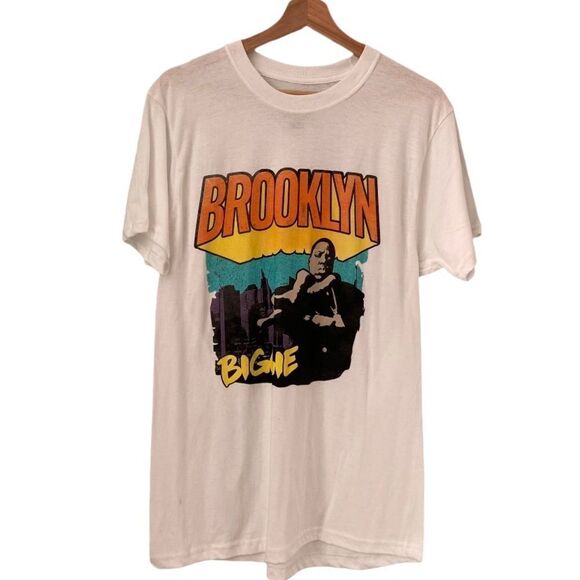 The Notorious B.I.G. Brooklyn White T-Shirt in Size Medium - Picture 3 of 9